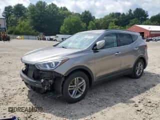 2018 Hyundai Santa Fe 2.4L with VIN 5NMZUDLB4JH105285, listed as a Copart auction lot 65982225 with 111,143 mi miles and Non repairable. Bid and sale history available at DreamBid. Image 1.