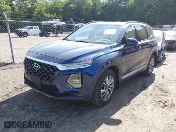 2019 Hyundai Santa Fe SEL with VIN 5NMS3CAD0KH095178, listed as a IAAI auction lot 43132541 with 105,673 mi miles and . Bid and sale history available at DreamBid. Image 17.