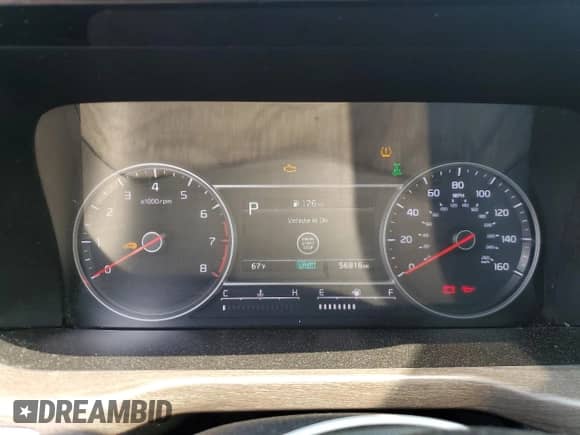 2021 Kia Sorento EX with VIN 5XYRHDLFXMG070550, listed as a Copart auction lot 59762805 with 56,816 mi miles and Salvage title. Bid and sale history available at DreamBid. Image 9.