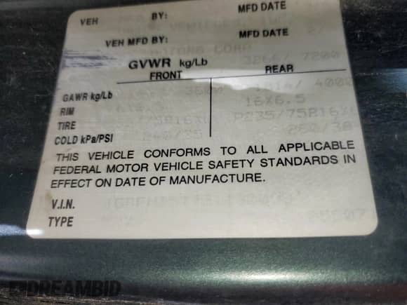 2003 Chevrolet Express Cargo YF7 Upfitter z VIN 1GBFH15T731190099, wystawiony jako Copart lot #74239014 z przebiegiem 151 079 mil mil oraz Szkoda całkowita • Salvage title. Historia ofert i sprzedaży dostępna na DreamBid. Obrazek 15.