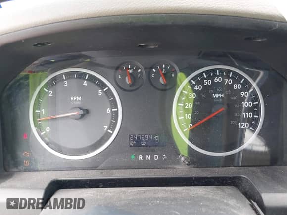 2010 Dodge 1500 ST with VIN 1D7RB1GPXAS112245, listed as a IAAI auction lot 42598321 with 247,294 mi miles and . Bid and sale history available at DreamBid. Image 7.
