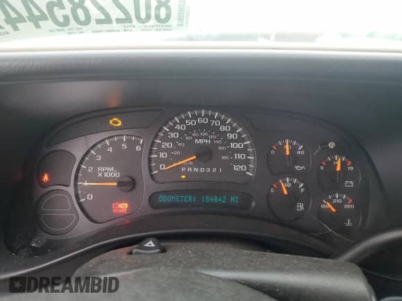 2007 Chevrolet Silverado 1500 Work Truck with VIN 1GCEC19ZX7Z177990, listed as a Copart auction lot 80228544 with 184,042 mi miles and Salvage title. Bid and sale history available at DreamBid. Image 9.