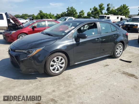 2021 Toyota Corolla LE with VIN 5YFEPMAE0MP187237, listed as a Copart auction lot 61980425 with 63,806 mi miles and Salvage title. Bid and sale history available at DreamBid. Image 1.