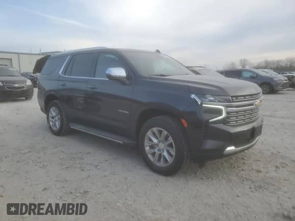 2023 Chevrolet Tahoe Premier with VIN 1GNSCSKD4PR563710, listed as a Copart auction lot 84965394 with 17,528 mi miles and Salvage title. Bid and sale history available at DreamBid. Image 4.