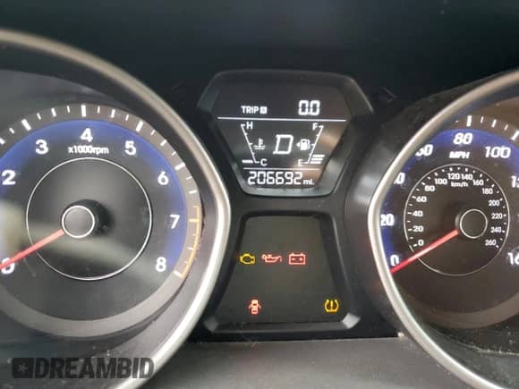 2014 Hyundai Elantra SE с VIN 5NPDH4AE0EH534475, выставлен на аукционе Copart как лот 69383865 с пробегом 206 692 миль миль и Списание • Salvage title. История ставок и продаж доступна на DreamBid. Изображение 9.