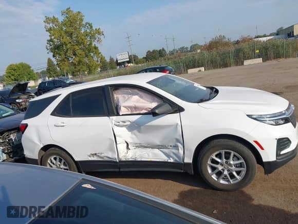 2023 Chevrolet Equinox LS with VIN 3GNAXSEG9PL225300, listed as a IAAI auction lot 43265044 with 46,668 mi miles and . Bid and sale history available at DreamBid. Image 13.