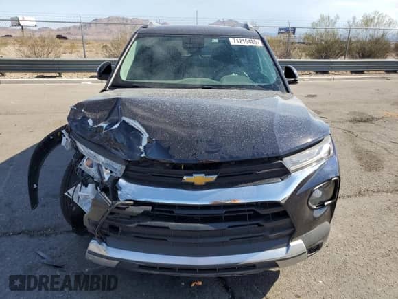 2021 Chevrolet TrailBlazer LT with VIN KL79MPS25MB114067, listed as a Copart auction lot 71216485 with 14,820 mi miles and Salvage title. Bid and sale history available at DreamBid. Image 5.