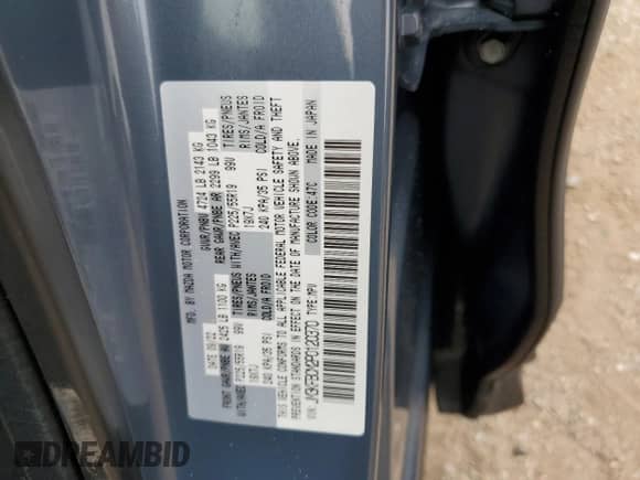 2023 Mazda CX-5 S Carbon Edition with VIN JM3KFBCM2P0120370, listed as a Copart auction lot 70955025 with 20,539 mi miles and Salvage title. Bid and sale history available at DreamBid. Image 13.