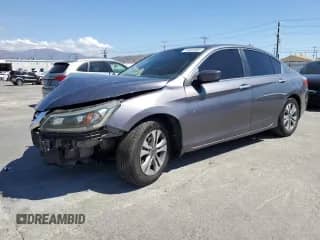 2014 Honda Accord LX с VIN 1HGCR2F38EA263758, выставлен на аукционе Copart как лот 84009985 с пробегом 96 642 миль миль и Списание • Salvage title. История ставок и продаж доступна на DreamBid. Изображение 1.