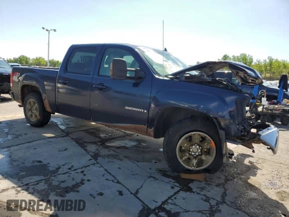 2009 GMC Sierra 1500 SLT with VIN 3GTEK33339G189596, listed as a Copart auction lot 64030275 with 313,867 mi miles and Salvage title. Bid and sale history available at DreamBid. Image 4.