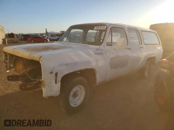 1974 Chevrolet Suburban с VIN CCY164F189473, выставлен на аукционе Copart как лот 49678415 с пробегом Не указан миль и Чистый • Clean title. История ставок и продаж доступна на DreamBid. Изображение 1.