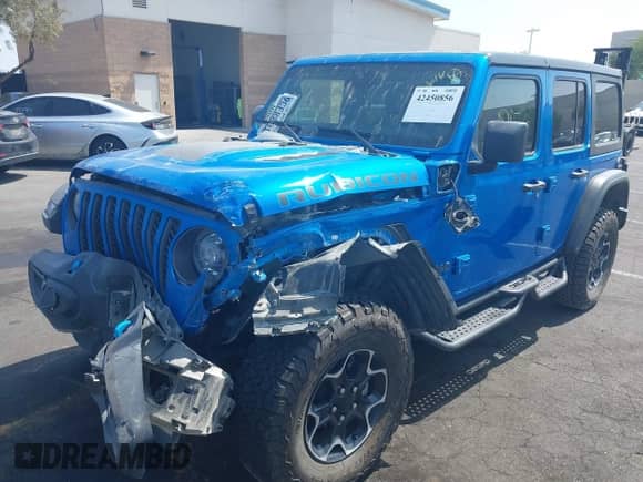 2022 Jeep Wrangler Unlimited Rubicon with VIN 1C4JJXR66NW108435, listed as a IAAI auction lot 42450856 with 45,224 mi miles and . Bid and sale history available at DreamBid. Image 2.