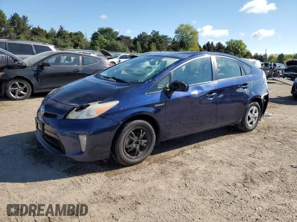 2012 Toyota Prius Four with VIN JTDKN3DU9C1533553, listed as a Copart auction lot 80926335 with 124,978 mi miles and Salvage title. Bid and sale history available at DreamBid. Image 1.