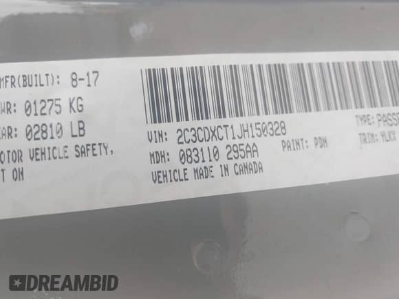 2018 Dodge Charger R/T с VIN 2C3CDXCT1JH150328, выставлен на аукционе IAAI как лот 42207213 с пробегом 116 930 миль миль и . История ставок и продаж доступна на DreamBid. Изображение 9.