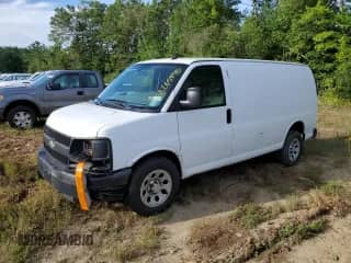 2014 Chevrolet Express Cargo with VIN 1GCSGAFX9E1109427, listed as a Copart auction lot 68265955 with 147,383 mi miles and Clean title. Bid and sale history available at DreamBid. Image 1.