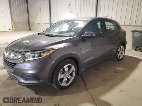 2022 Honda HR-V LX with VIN 3CZRU6H33NM769748, listed as a Copart auction lot 70472585 with 18,539 mi miles and Salvage title. Bid and sale history available at DreamBid. Image 1.