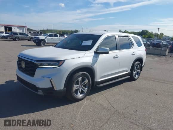 2024 Honda Pilot EX-L z VIN 5FNYG1H49RB032102, wystawiony jako IAAI lot #43309767 z przebiegiem 6 451 mil mil oraz . Historia ofert i sprzedaży dostępna na DreamBid. Obrazek 2.