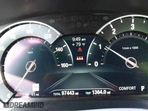 2019 BMW 5 Series 530i with VIN WBAJA5C58KWW09274, listed as a IAAI auction lot 43227065 with 97,443 mi miles and . Bid and sale history available at DreamBid. Image 15.