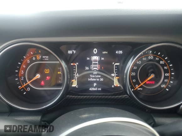 2020 Jeep Wrangler Sport S with VIN 1C4GJXAG6LW236590, listed as a Copart auction lot 68660755 with 42,860 mi miles and Salvage title. Bid and sale history available at DreamBid. Image 9.