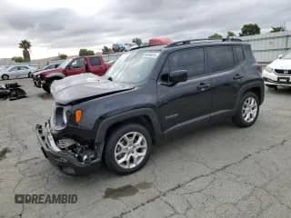 2018 Jeep Renegade Latitude with VIN ZACCJABB2JPH97457, listed as a Copart auction lot 84994015 with 60,121 mi miles and Salvage title. Bid and sale history available at DreamBid. Image 1.