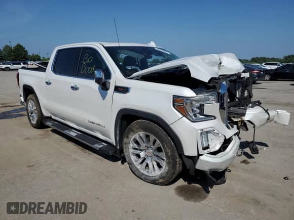 2020 GMC Sierra 1500 Denali with VIN 3GTU9FEL2LG445563, listed as a Copart auction lot 68090905 with Not provided miles and Salvage title. Bid and sale history available at DreamBid. Image 4.