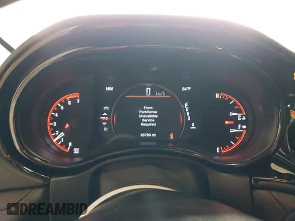 2021 Dodge Durango R/T with VIN 1C4SDJCT3MC662605, listed as a Copart auction lot 61850695 with 95,799 mi miles and Salvage title. Bid and sale history available at DreamBid. Image 9.