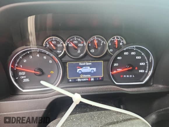 2020 Chevrolet Silverado 1500 RST with VIN 1GCPYEEK1LZ183553, listed as a Copart auction lot 81613115 with 132,874 mi miles and Non repairable. Bid and sale history available at DreamBid. Image 9.
