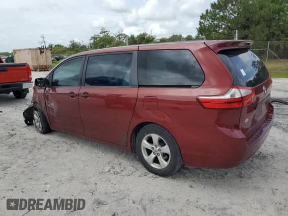 2016 Toyota Sienna L z VIN 5TDZK3DC2GS730068, wystawiony jako Copart lot #62339335 z przebiegiem 127 908 mil mil oraz Szkoda całkowita • Salvage title. Historia ofert i sprzedaży dostępna na DreamBid. Obrazek 2.