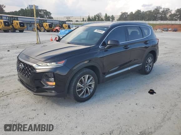 2019 Hyundai Santa Fe SEL with VIN 5NMS3CADXKH059059, listed as a Copart auction lot 70695465 with 94,980 mi miles and Salvage title. Bid and sale history available at DreamBid. Image 1.