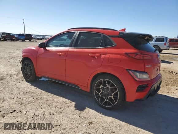 2023 Hyundai Kona с VIN KM8KH3AC2PU009759, выставлен на аукционе Copart как лот 42438665 с пробегом 31 568 миль миль и Списание • Salvage title. История ставок и продаж доступна на DreamBid. Изображение 2.