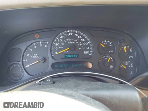 2005 Chevrolet Tahoe LS with VIN 1GNEC13V85J106215, listed as a IAAI auction lot 42712566 with 290,527 mi miles and . Bid and sale history available at DreamBid. Image 7.