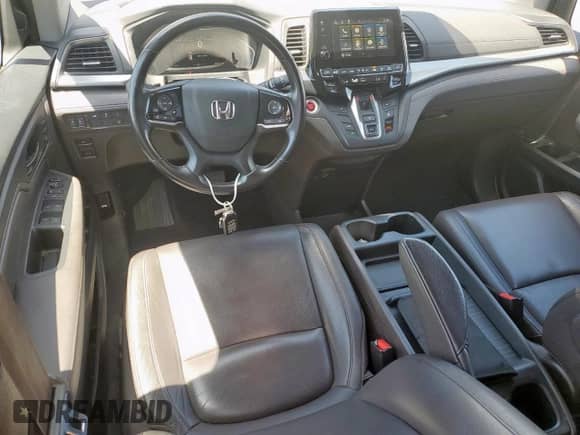 2019 Honda Odyssey EX-L with VIN 5FNRL6H79KB039905, listed as a Copart auction lot 70977395 with 49,273 mi miles and Salvage title. Bid and sale history available at DreamBid. Image 8.