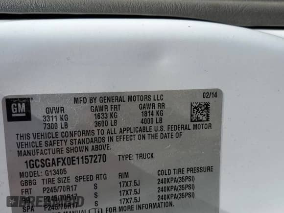 2014 Chevrolet Express Cargo with VIN 1GCSGAFX0E1157270, listed as a Copart auction lot 59012945 with Not provided miles and Salvage title. Bid and sale history available at DreamBid. Image 13.