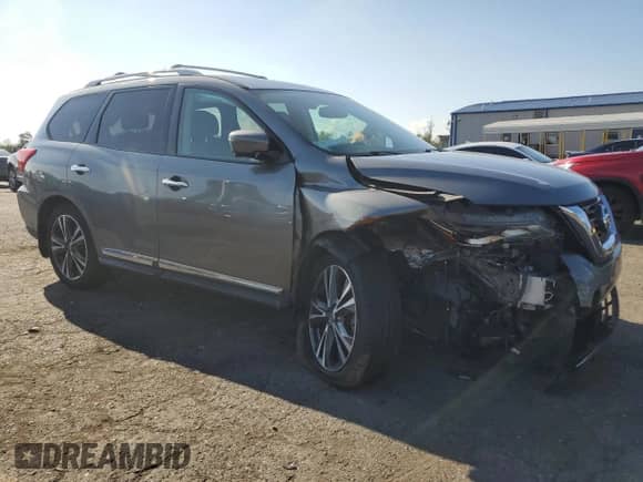 2020 Nissan Pathfinder Platinum with VIN 5N1DR2DM0LC630597, listed as a Copart auction lot 64567735 with Not provided miles and Salvage title. Bid and sale history available at DreamBid. Image 4.