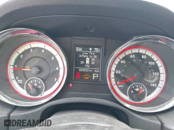 2013 Dodge Durango Crew with VIN 1C4RDJDG6DC690060, listed as a IAAI auction lot 43134968 with 160,833 mi miles and . Bid and sale history available at DreamBid. Image 7.