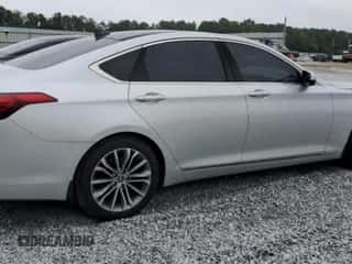 2016 Hyundai Genesis 3.8L with VIN KMHGN4JE4GU122313, listed as a Copart auction lot 57753754 with 68,048 mi miles and Salvage title. Bid and sale history available at DreamBid. Image 3.