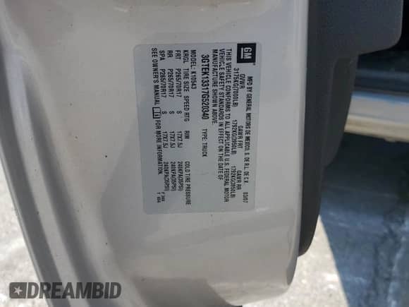 2007 GMC Sierra 1500 SLT с VIN 3GTEK13317G520340, выставлен на аукционе Copart как лот 66218995 с пробегом 269 680 миль миль и Чистый • Clean title. История ставок и продаж доступна на DreamBid. Изображение 12.