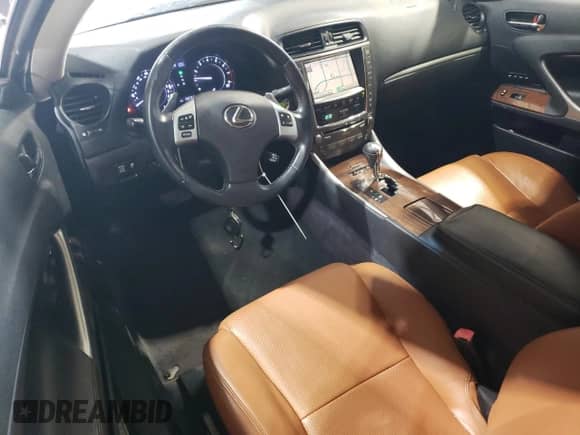 2011 Lexus IS 250 C with VIN JTHFF2C27B2516993, listed as a Copart auction lot 58321315 with 168,763 mi miles and Salvage title. Bid and sale history available at DreamBid. Image 8.