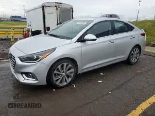 2021 Hyundai Accent Limited z VIN 3KPC34A63ME150082, wystawiony jako Copart lot #56880395 z przebiegiem 81 271 mil mil oraz Szkoda całkowita • Salvage title. Historia ofert i sprzedaży dostępna na DreamBid. Obrazek 1.