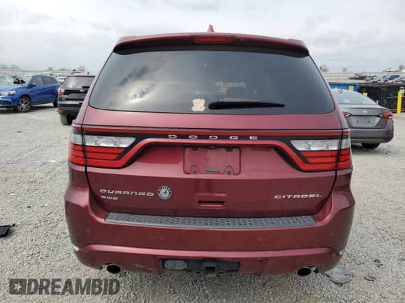 2017 Dodge Durango Citadel with VIN 1C4RDJEG6HC806023, listed as a Copart auction lot 53394455 with 118,803 mi miles and Salvage title. Bid and sale history available at DreamBid. Image 6.