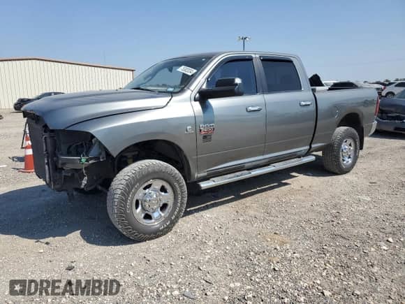 2010 Dodge 2500 SLT with VIN 3D7UT2CL9AG127004, listed as a Copart auction lot 75302034 with 198,565 mi miles and Salvage title. Bid and sale history available at DreamBid. Image 1.