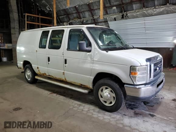 2010 Ford Econoline Cargo Commercial with VIN 1FTNE2EW2ADA38808, listed as a Copart auction lot 64134045 with 371,785 mi miles and Clean title. Bid and sale history available at DreamBid. Image 4.