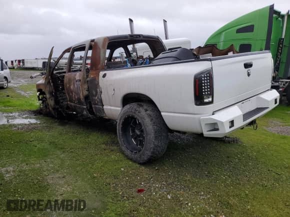 2007 Dodge RAM with VIN 3D7MX39C37G732503, listed as a Copart auction lot 44785275 with Not provided miles and Salvage title. Bid and sale history available at DreamBid. Image 2.