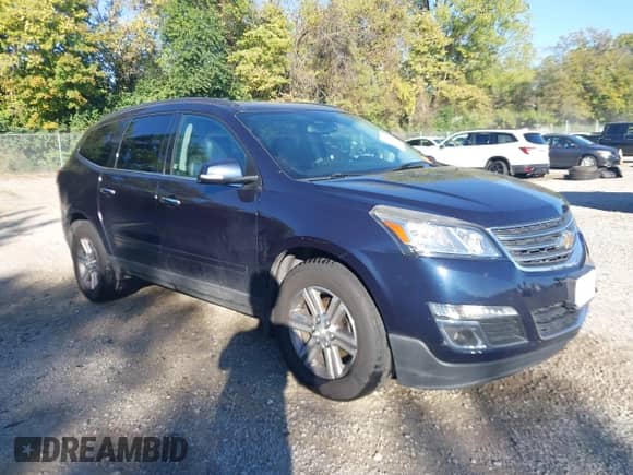 2016 Chevrolet Traverse LT with VIN 1GNKVHKD1GJ259925, listed as a IAAI auction lot 43415475 with 136,811 mi miles and . Bid and sale history available at DreamBid. Image 1.