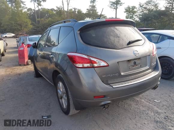 2014 Nissan Murano SV with VIN JN8AZ1MW2EW533118, listed as a IAAI auction lot 43085162 with 183,064 mi miles and . Bid and sale history available at DreamBid. Image 3.