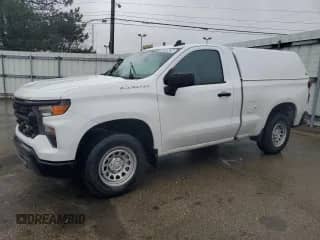 2023 Chevrolet Silverado 1500 Work Truck with VIN 3GCNAAEK3PG350229, listed as a Copart auction lot 87320434 with 91,105 mi miles and Clean title. Bid and sale history available at DreamBid. Image 1.