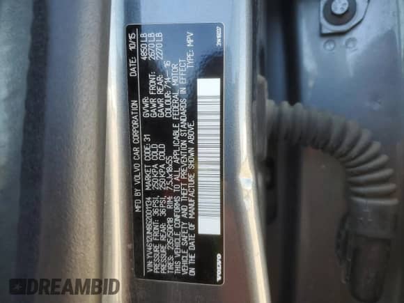 2016 Volvo S60 T5 Platinum с VIN YV4612UM8G2001134, выставлен на аукционе Copart как лот 47074075 с пробегом 131 818 миль миль и Списание • Salvage title. История ставок и продаж доступна на DreamBid. Изображение 12.