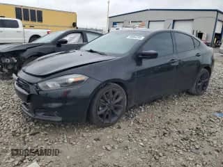 2016 Dodge Dart SXT Sport Blacktop with VIN 1C3CDFFA7GD821222, listed as a Copart auction lot 60064295 with 103,697 mi miles and Salvage title. Bid and sale history available at DreamBid. Image 1.