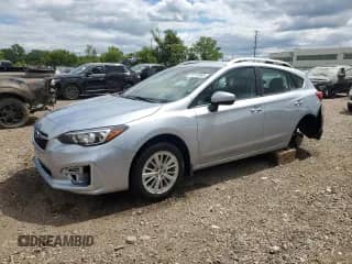 2018 Subaru Impreza Premium with VIN 4S3GTAB61J3740735, listed as a Copart auction lot 70116065 with 80,526 mi miles and Salvage title. Bid and sale history available at DreamBid. Image 1.