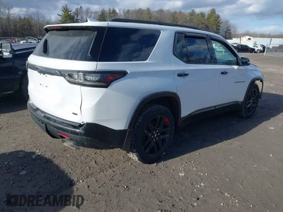 2021 Chevrolet Traverse Premier with VIN 1GNEVKKW8MJ115280, listed as a IAAI auction lot 41729621 with 43,354 mi miles and . Bid and sale history available at DreamBid. Image 4.